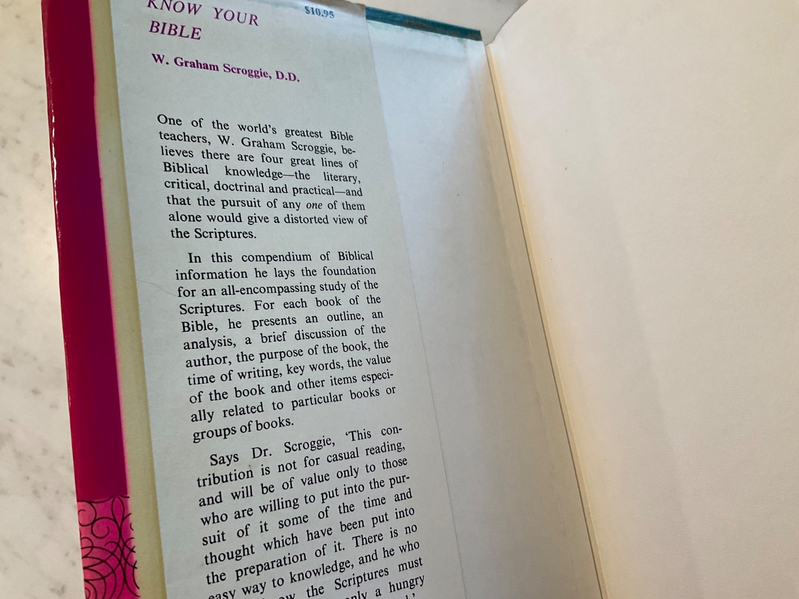 Know your Bible by Graham Scroggie with Revelation fold-out