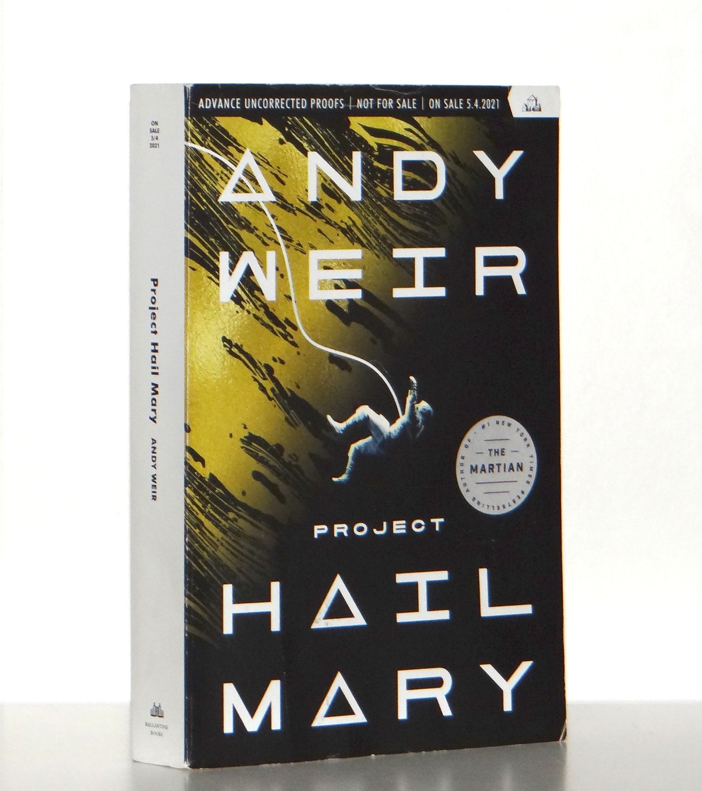 Andy Weir Project Hail Mary Advance Reader’s Copy Uncorrected Proof Good