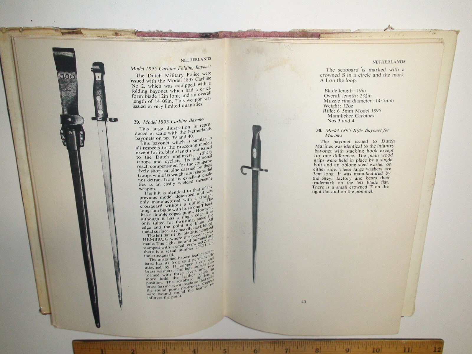 Allied Bayonets of World War 2 – Hardcover by J. Anthony Carter 1969 – 80 pages