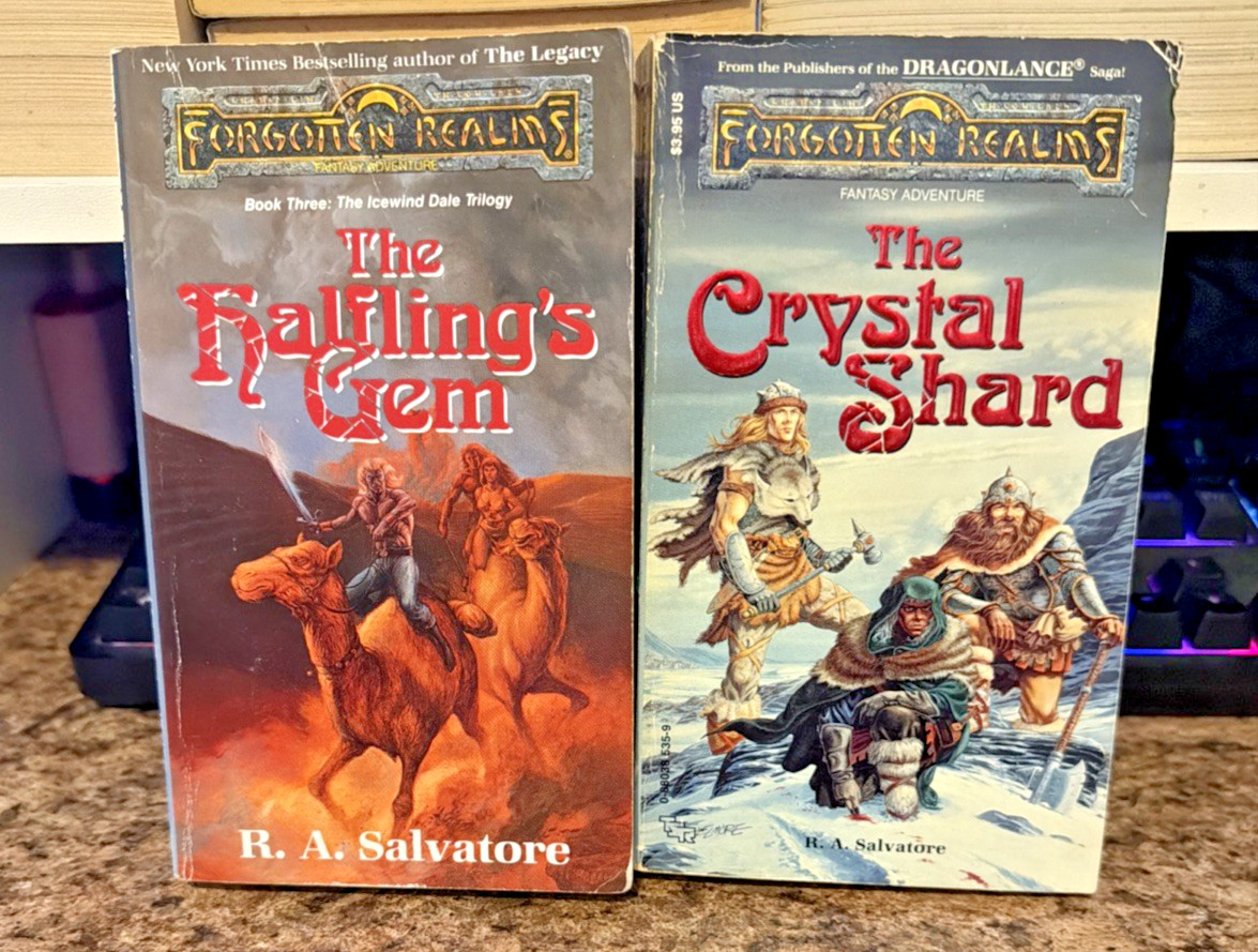 Lot of 12 Forgotten Realms Legend of Drizzt Books Vintage Fantasy R.A. Salvatore