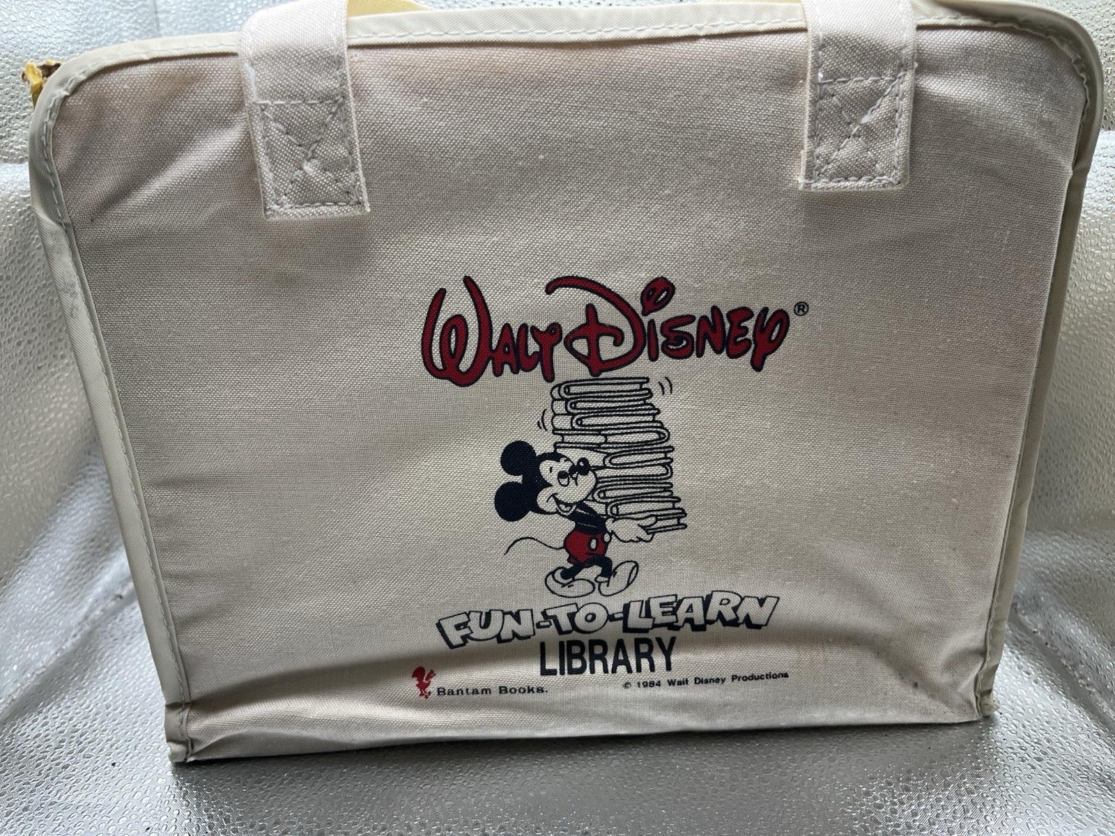 Walt Disney Fun-To-Learn Library 1-19 Complete Set Bantam Books Hardcover + Bag