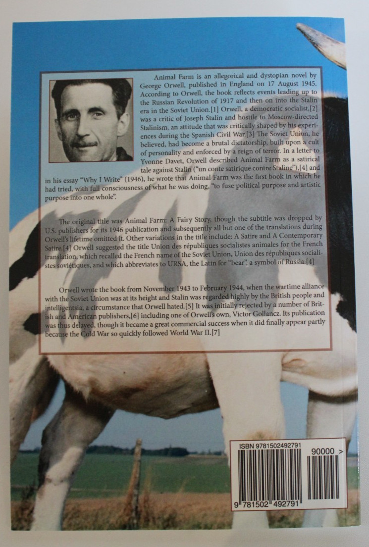 Animal Farm – George Orwell – 2014 Reprint, Paperback Edition