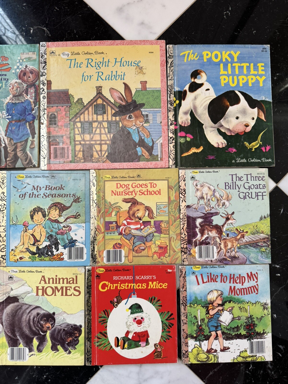 16 Rare HTF Little Golden Books Vintage Disney 1980s antique Oz Nursery MGM Lot
