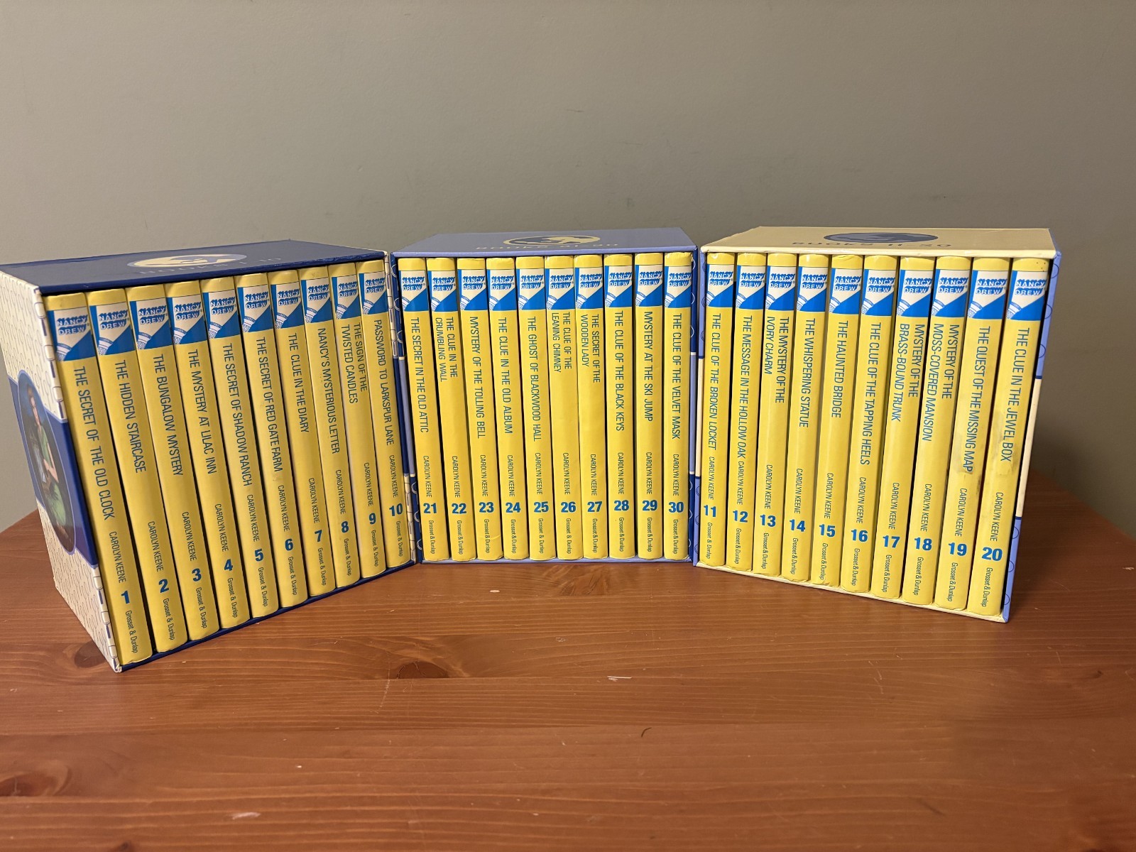 The Nancy Drew Mystery Stories Collection in 3 Box Sets (1-10, 11-20, 21-30)