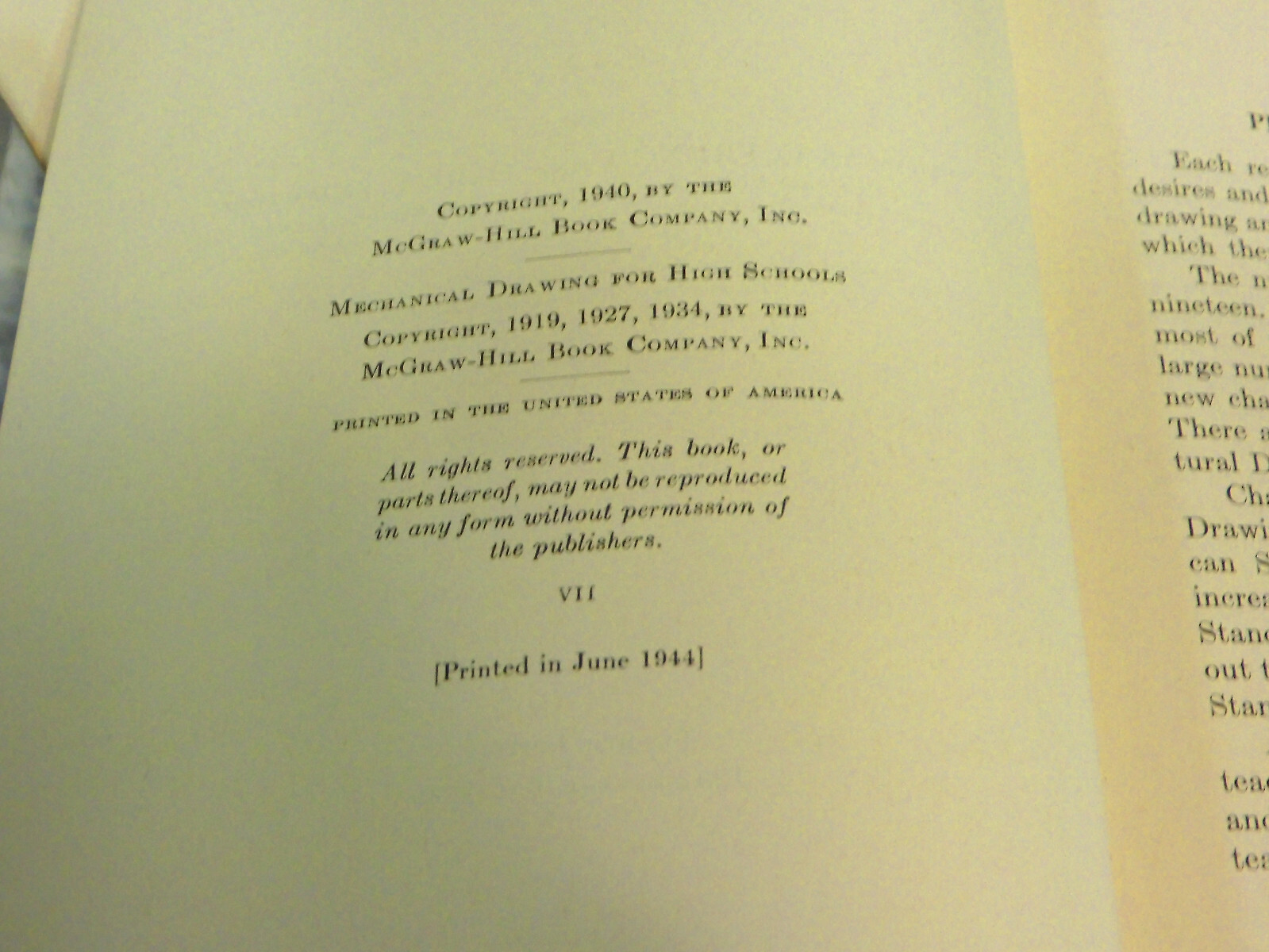 Mechanical Drawing By French And Svensen 1940 Hardcover Engineering