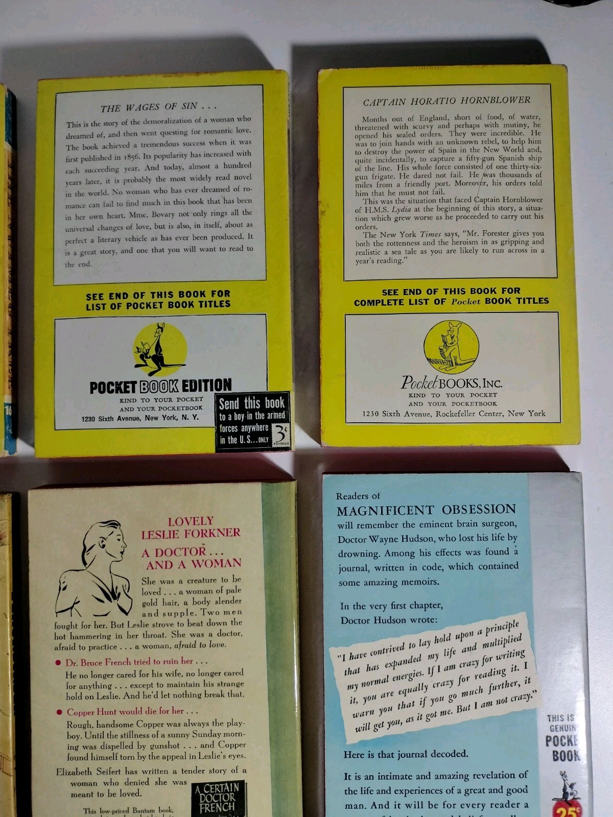 Vintage Pocket Books • 8 First Printings • 1940s–50s Pulp Lot Of 9 Paperbacks