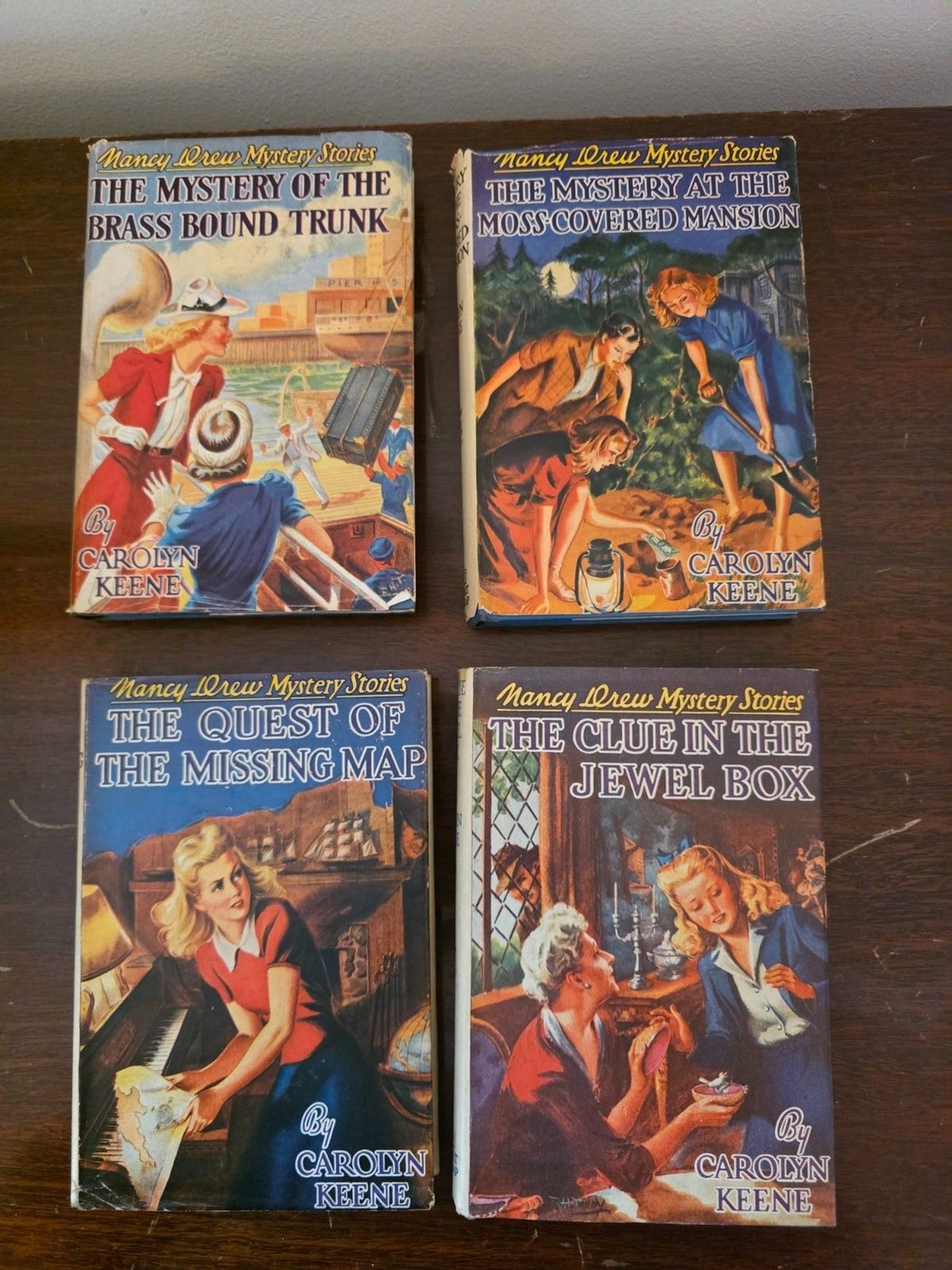 COMPLETE SET ALL 32 NANCY DREW MYSTERY STORIES in HARDCOVER w/DUST JACKETS