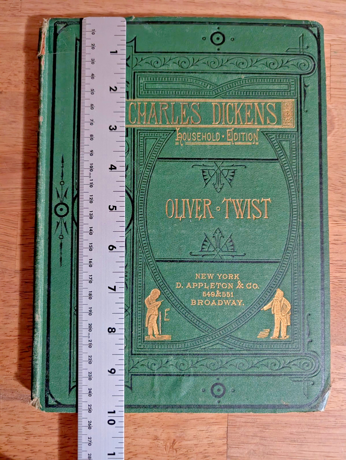 Charles Dickens Oliver Twist Household Edition circa 1870s HC Book D. Appleton