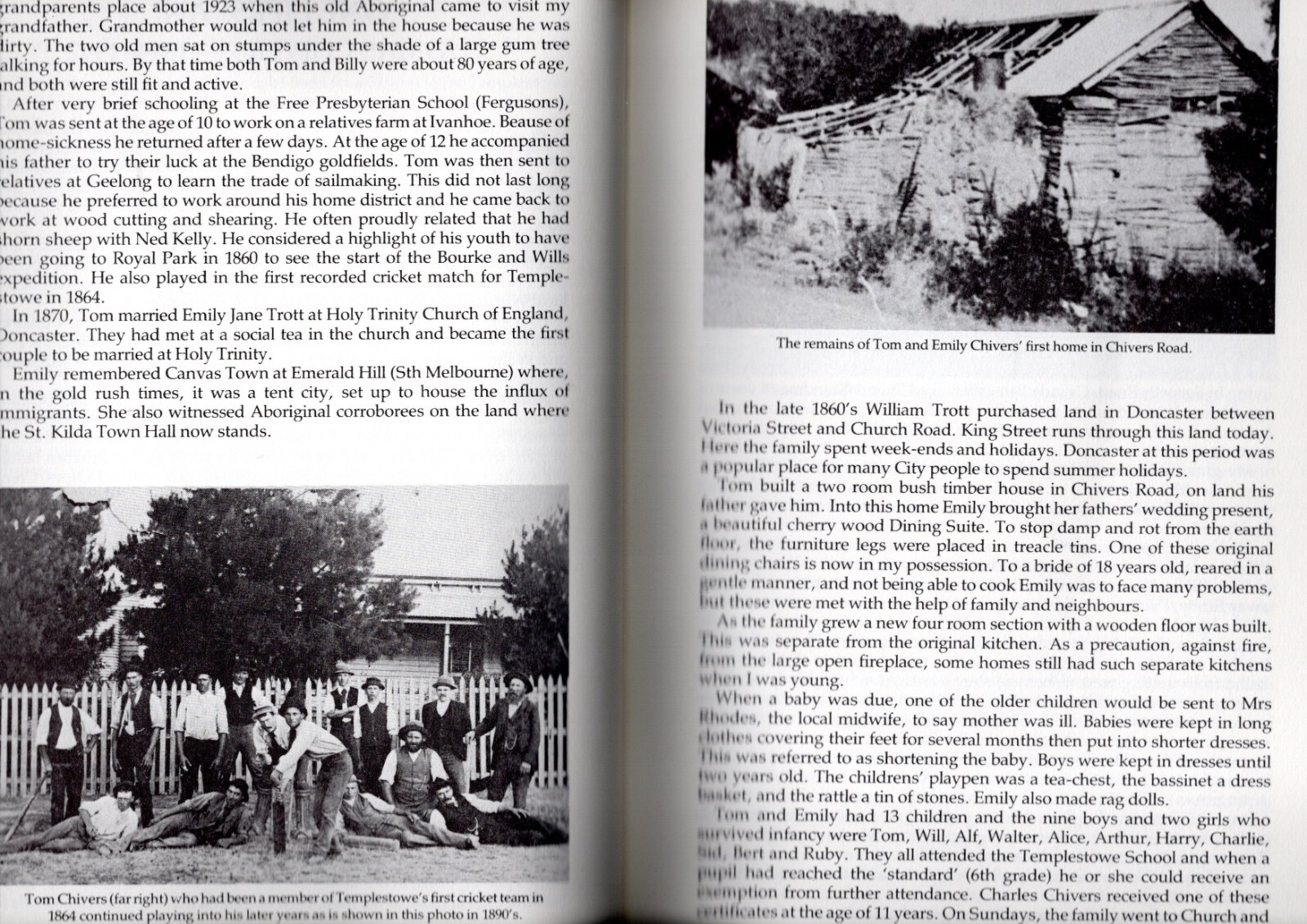 TEMPLESTOWE, Melbourne A FOLK HISTORY Pioneer era on. Hazel Poulter 114 pages.
