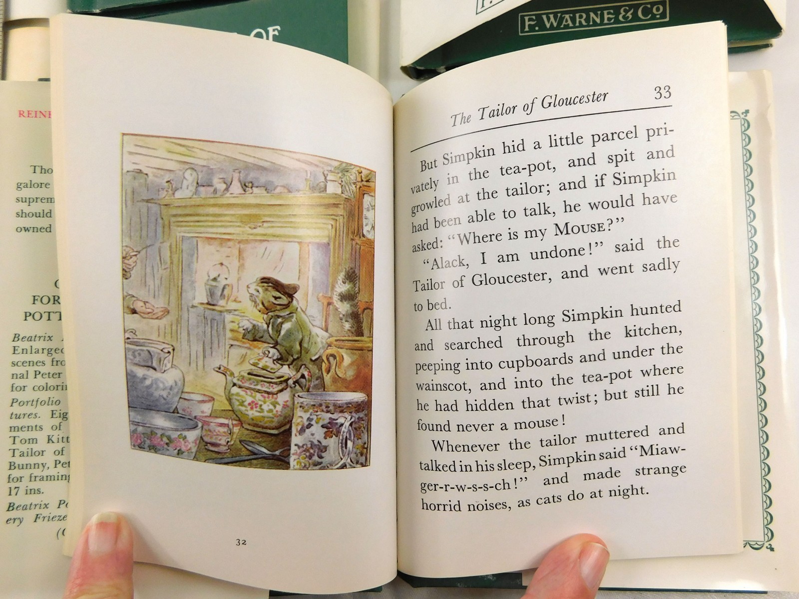 Peter Rabbit Library Editions, Beatrix Potter, Books 1 – 6 Hardcover Warne 1976