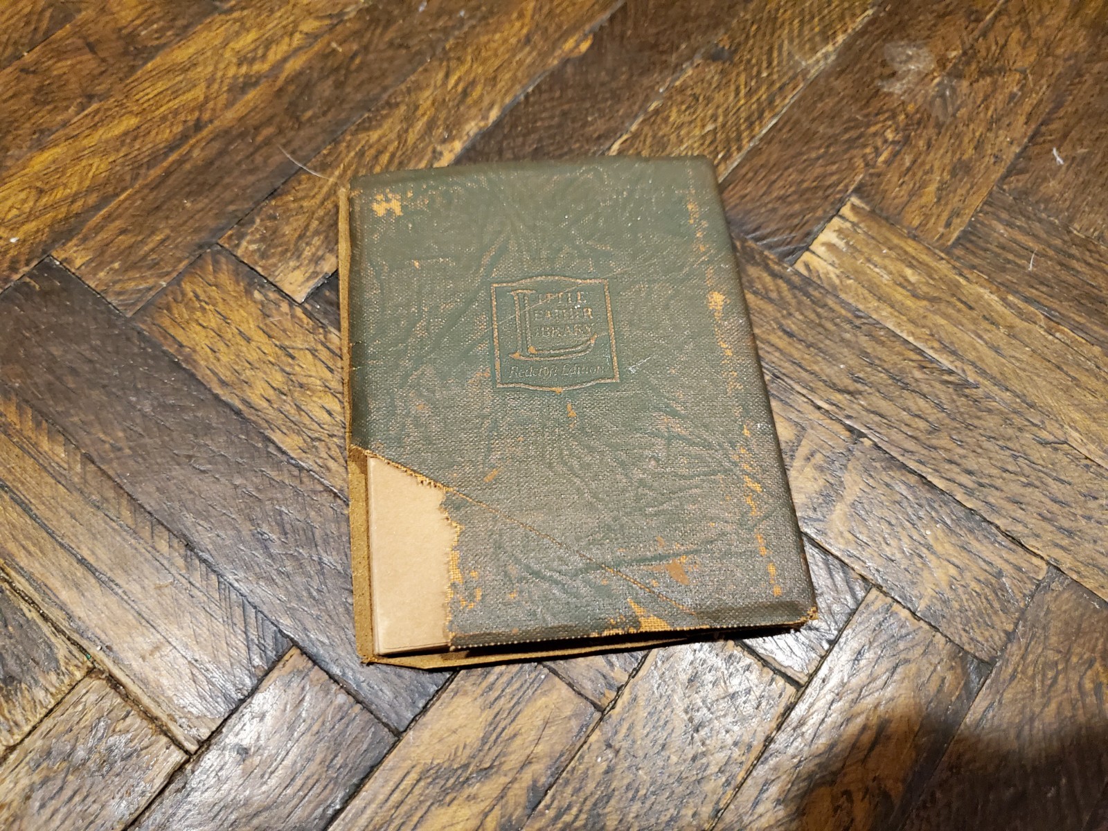 Antq Little Leather Library, Redcroft Ed. of „Lays of Ancient Rome“ by Macaulay