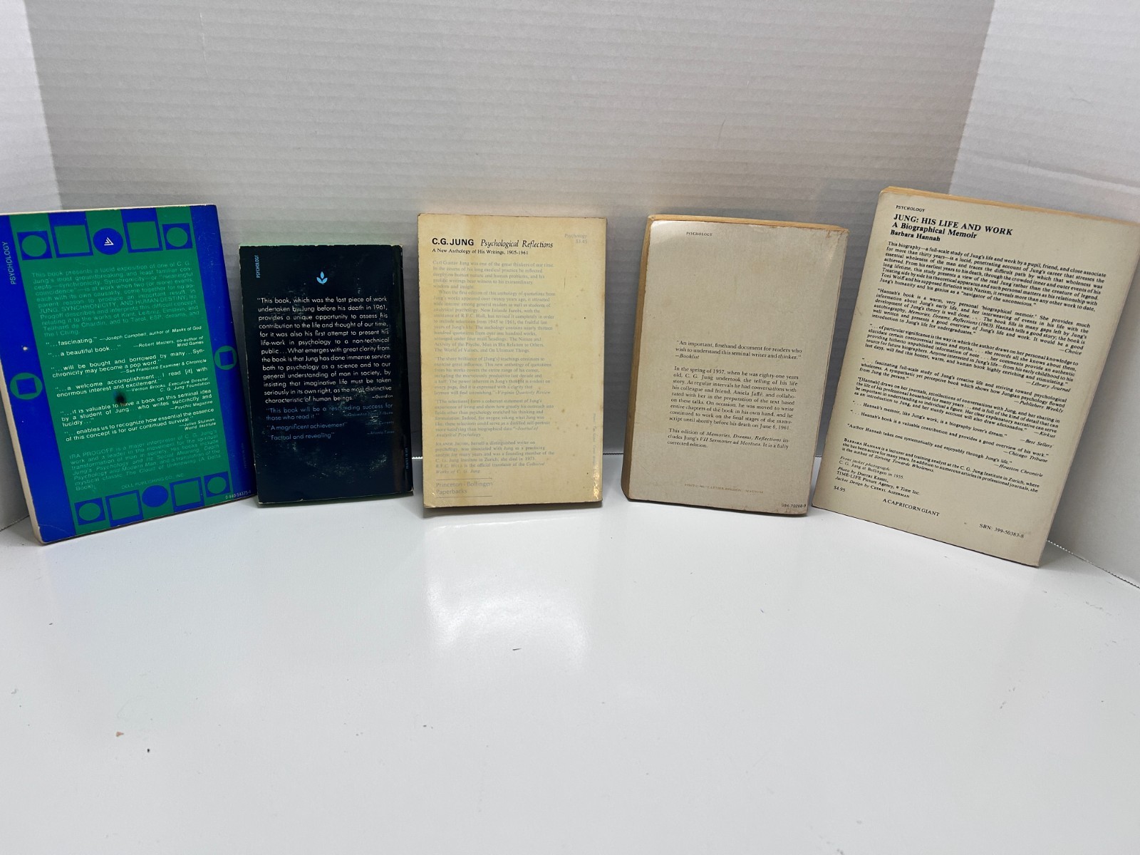 Carl Jung Lot of 5 Paperback Man & His Symbols, Memories, Dreams, Reflections