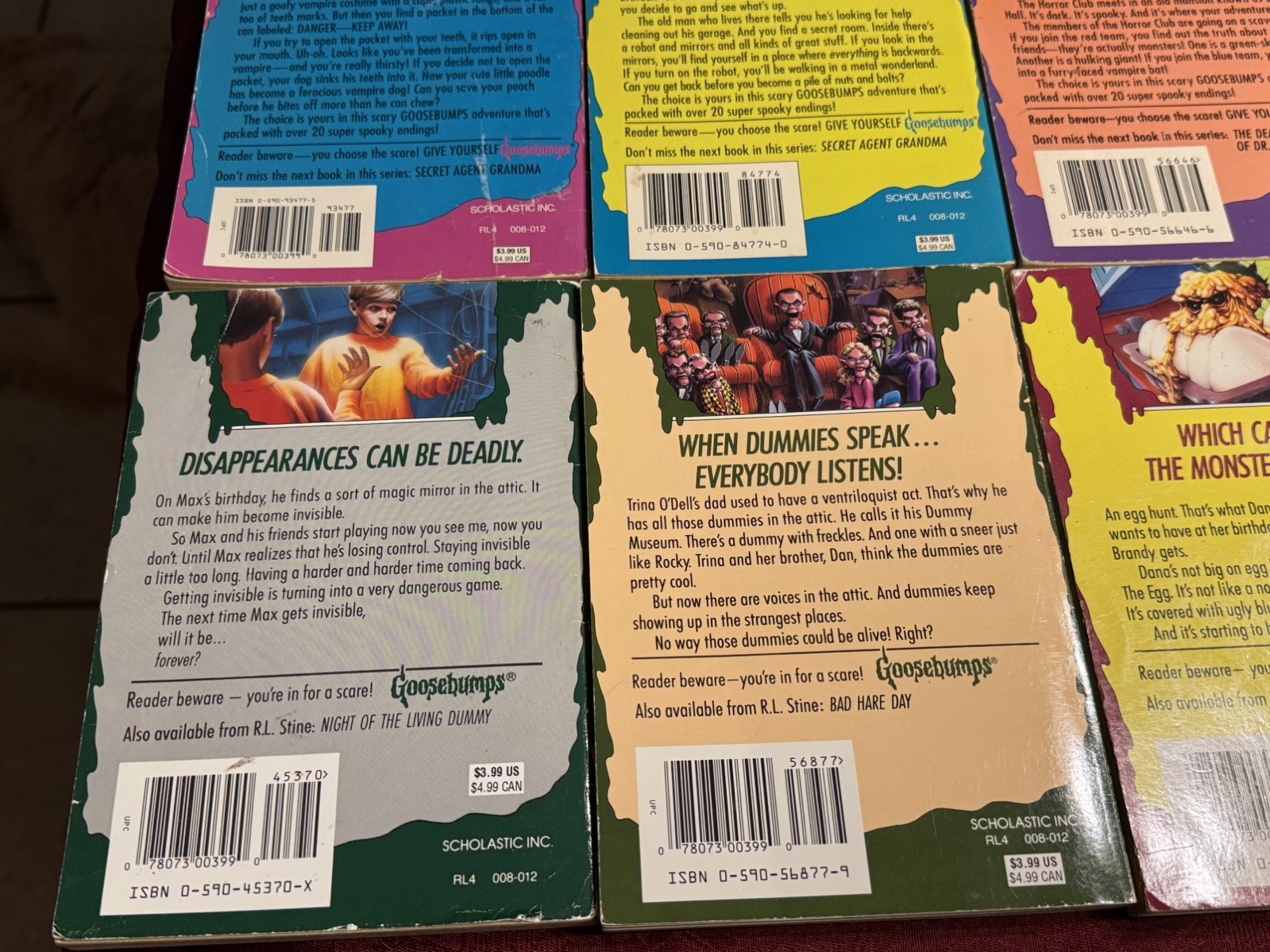 R.L. STINE GOOSEBUMPS LOT 17 BOOKS USED PRE OWNED PRE LOVED (READ DESCRIPTION) !