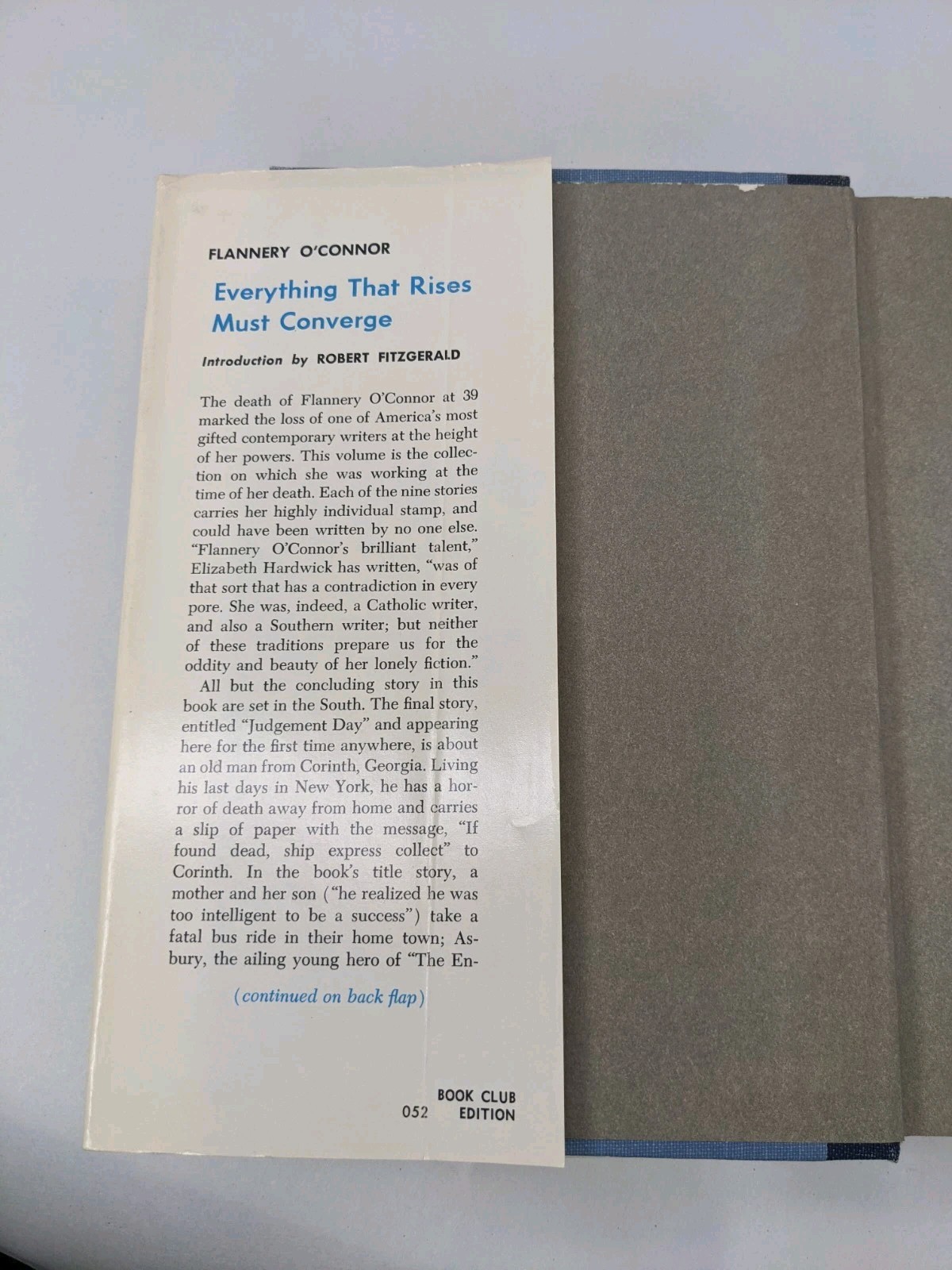 Flannery O’Connor Everything That Rises Must Converge Paperback 1980 Noonday