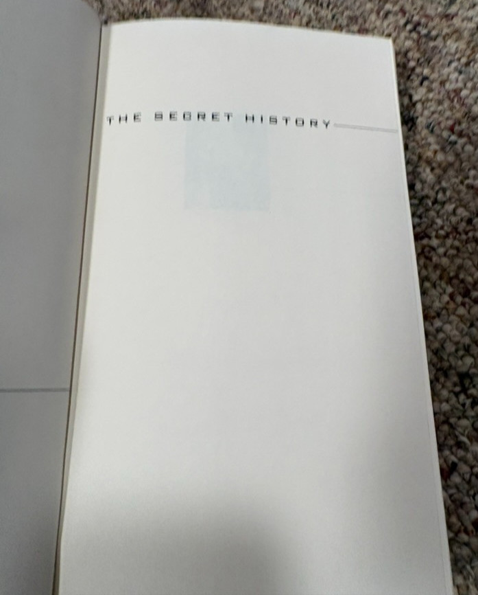 The Secret History Donna Tartt 1992 First Edition Hardcover HC No Dust Jacket