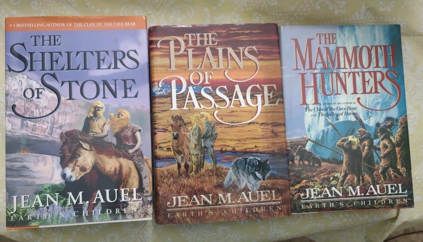 Jean M Auel – 3 First Editions, One Signed (Mammoth Hunters) All HC W/DJ