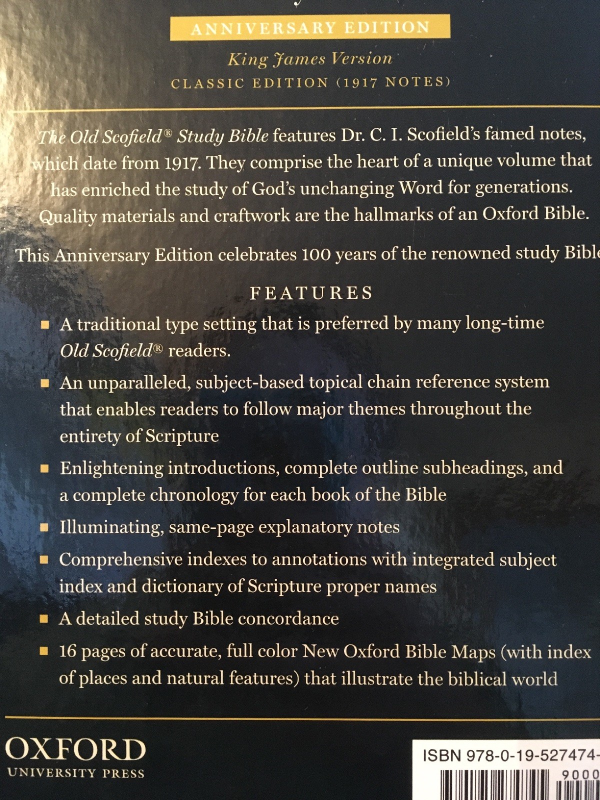 Leather KJV Old Scofield Study Bible 1917 notes Red letter Thumb-Indexed