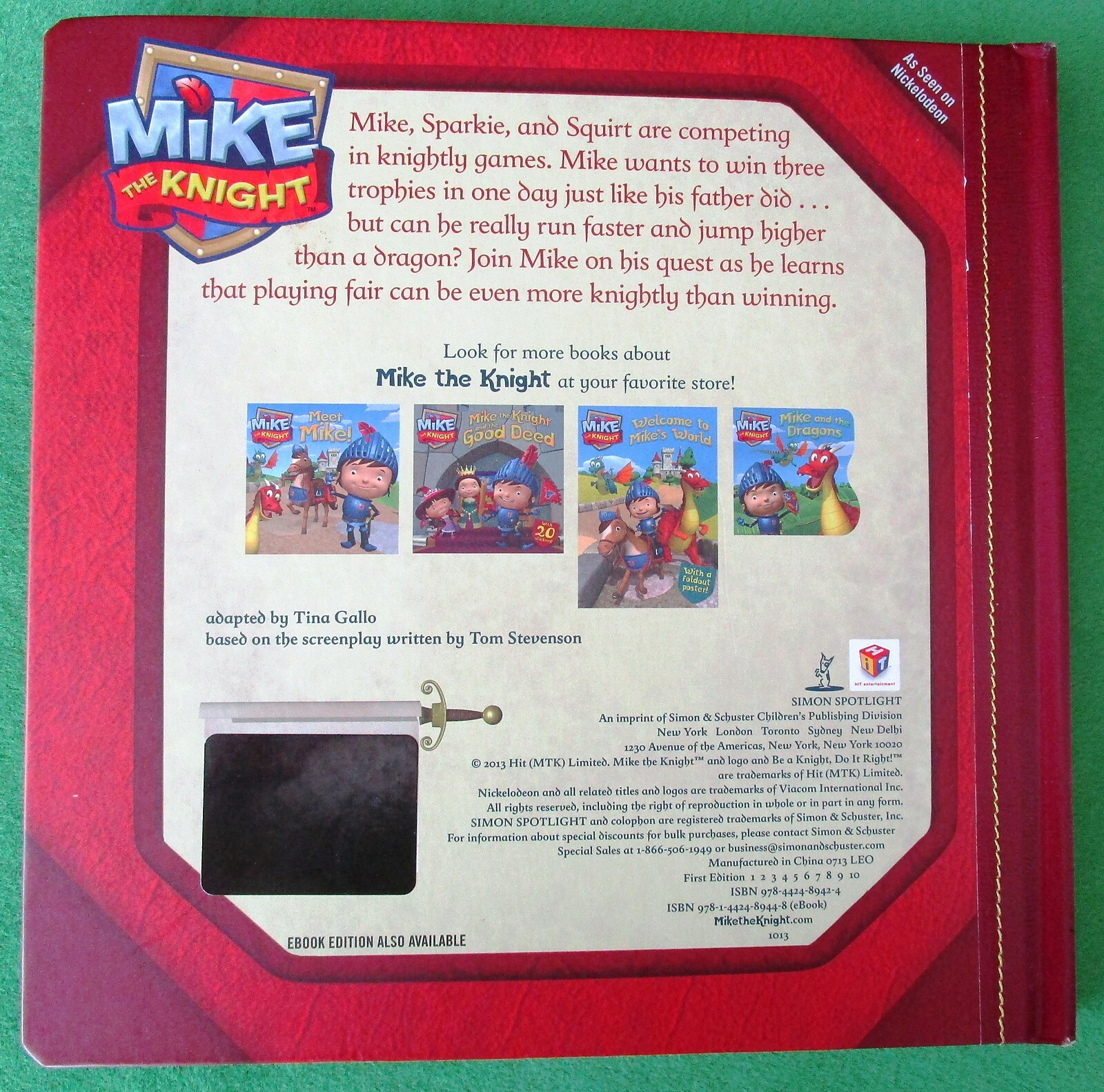 MIKE THE KNIGHT THE TRIPLE TROPHY TRIUMPH – HARDCOVER 1ST ED 2013