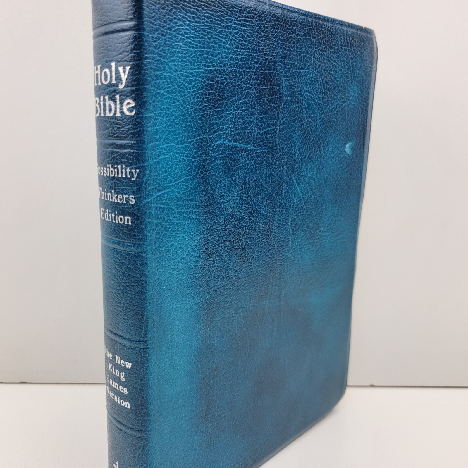 Possibility Thinkers Bible New King James Highlighted Blue Faux Leather 1984
