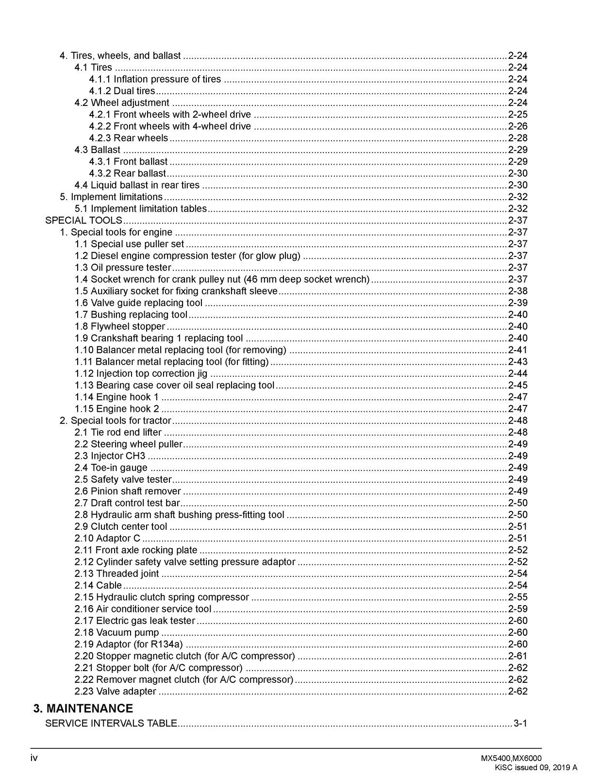 KUBOTA MX5400 MX6000 WORKSHOP MANUAL WSM, BOUND, COVERS, XL FOLDOUT PAGES!