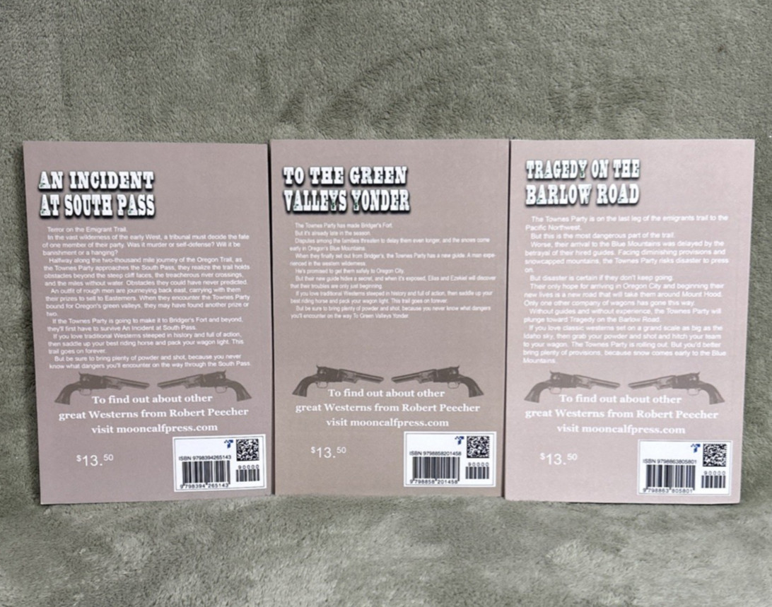 Townes Party on the Oregon Trail Complete Trilogy Books 1-3 Robert Peecher PB YT