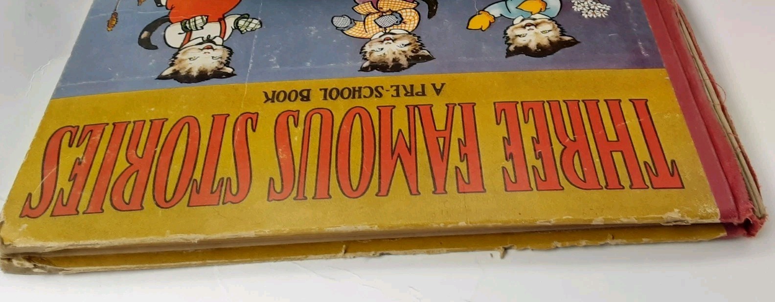 Vintage THREE FAMOUS STORIES Three Little Kittens Three Bears Three Pigs 1941