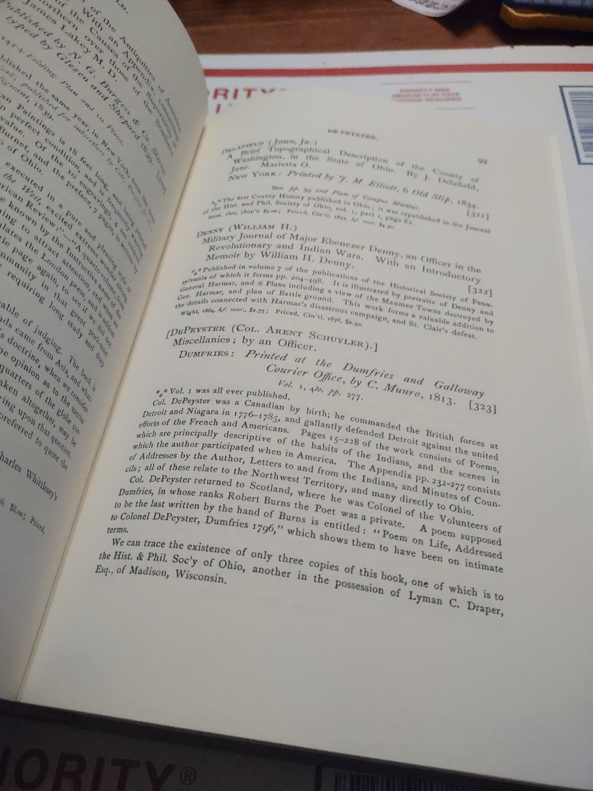 A BIBLIOGRAPHY OF THE STATE OF OHIO BEING A CATALOGUE OF BOOKS AND PAMPHLETS…