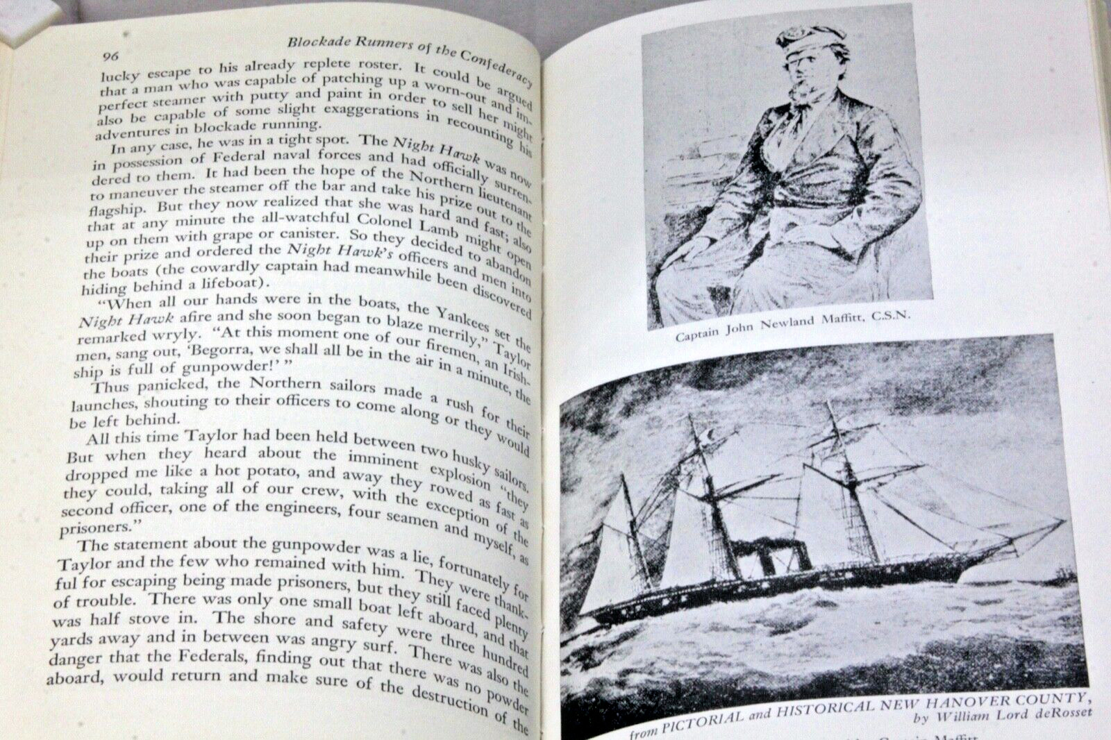 1958 Ed–Civil War BLOCKADE RUNNERS–Coast & Harbor Naval Battleships Rebound EXC+