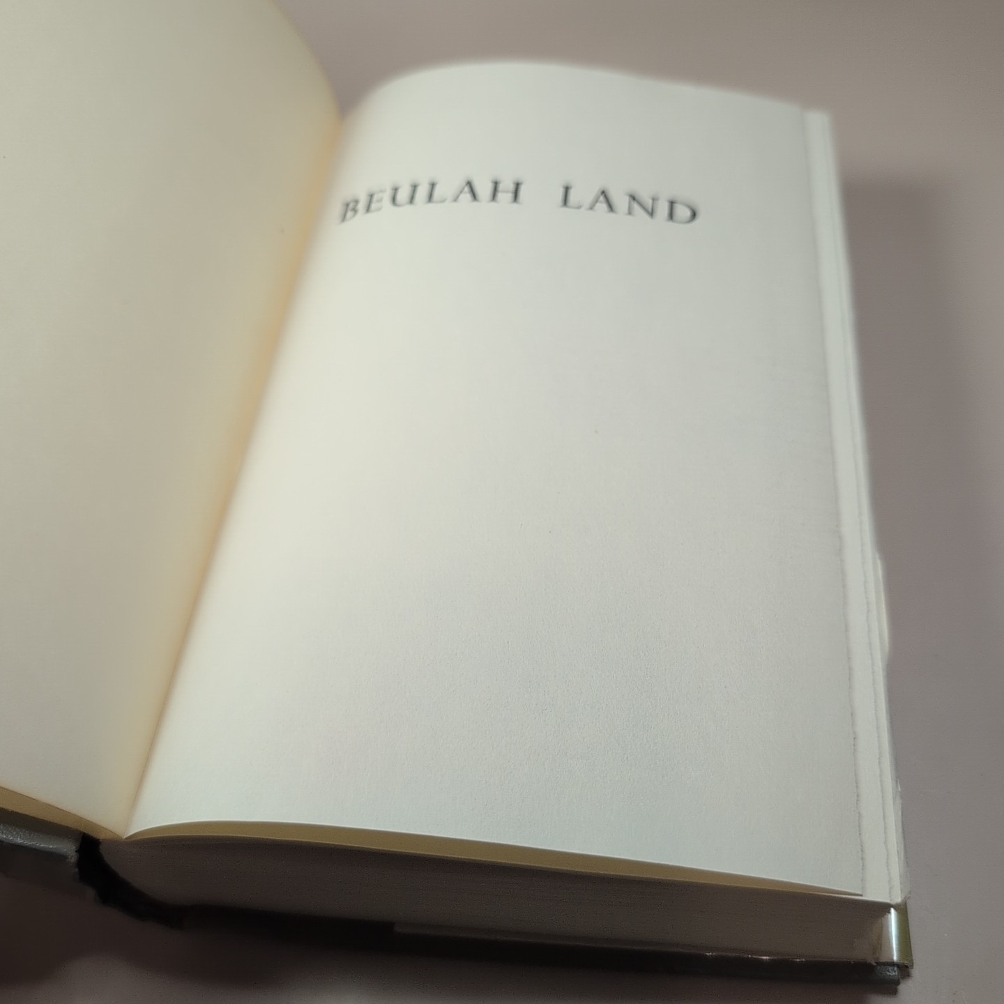 Beulah Land By Lonnie Coleman HCDJ 1973 Book Club Edition With Cover