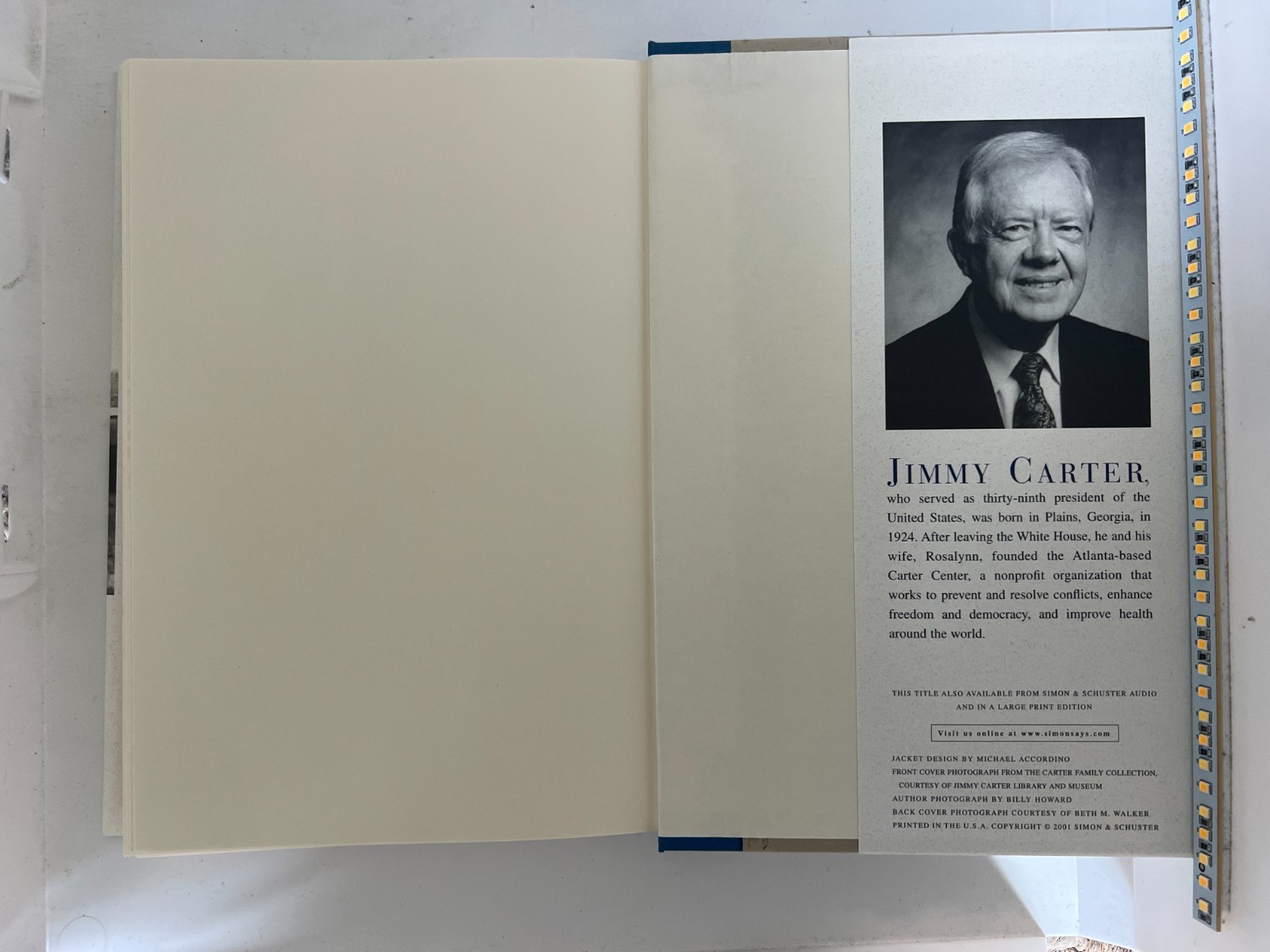 An Hour Before Daylight (signed by President Jimmy Carter)—NEW 1st Ed. & Print