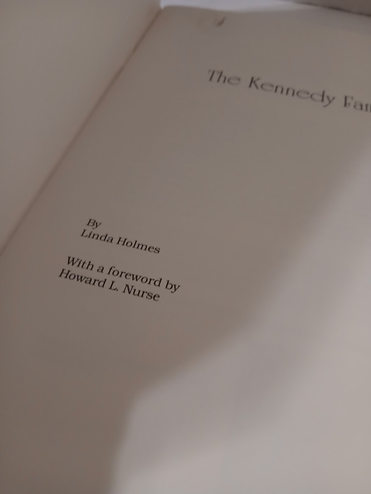 the kennedy family history linda holmes 1986