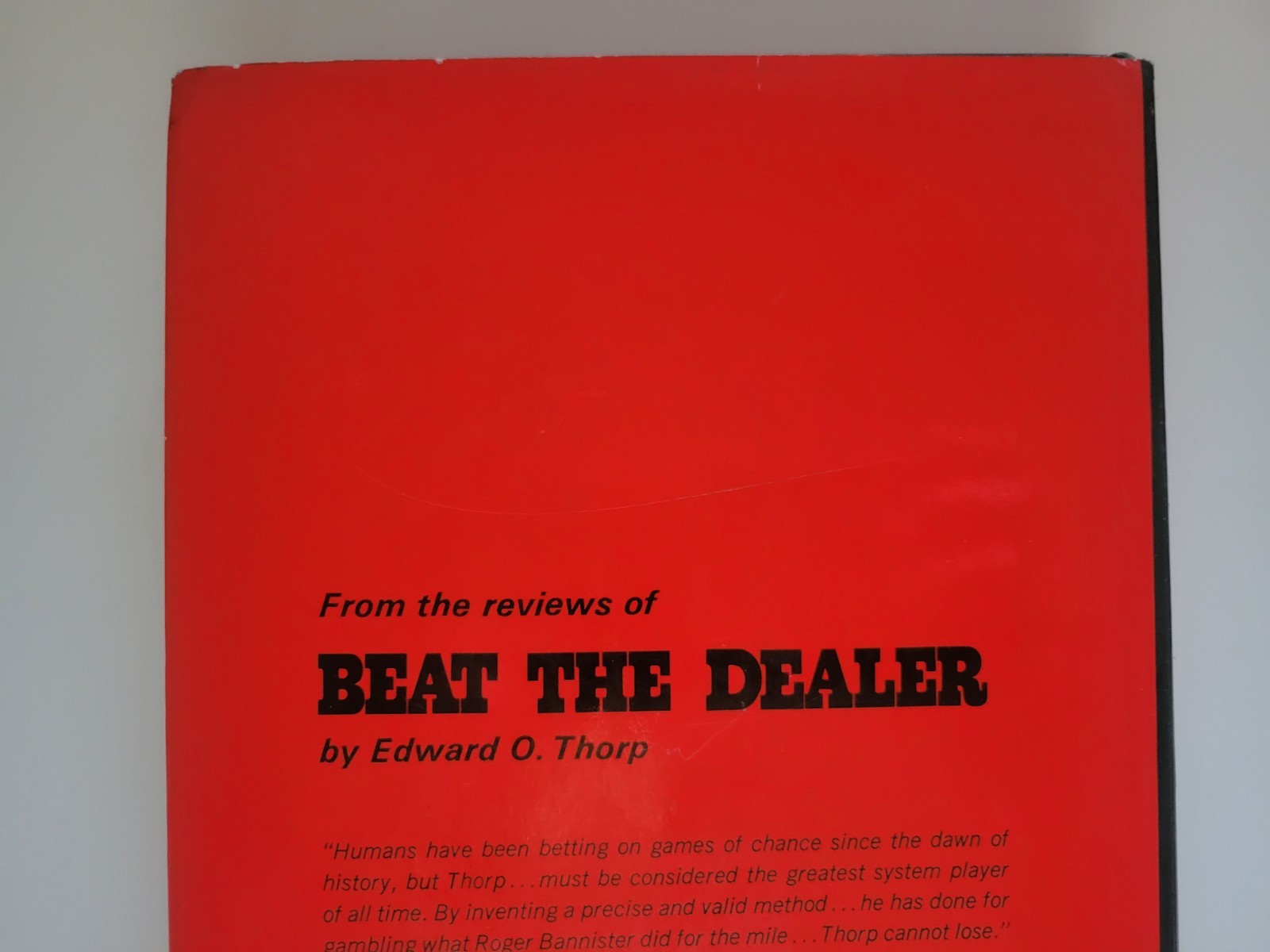 1967 BEAT THE MARKET HARDCOVER SCIENTIFIC STOCK MARKET SYSTEM EDWARD O. THORP HC