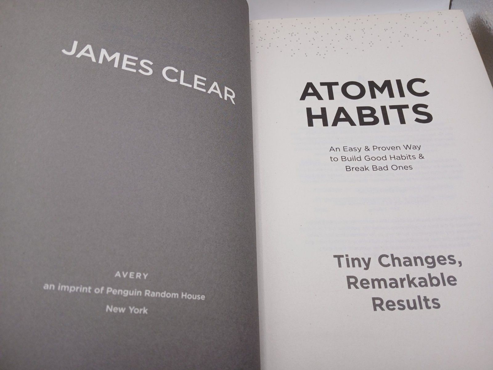 Atomic Habits A Simple Way to Build Good Habits Hardcover Book James Clear 2018
