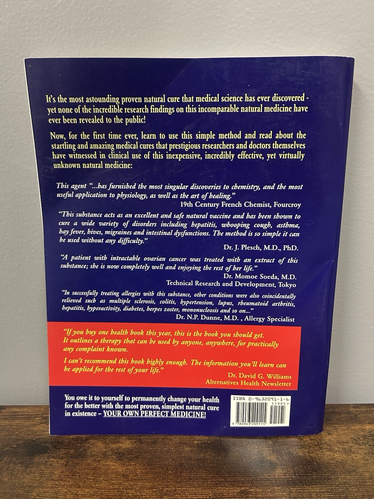 Your Own Perfect Medicine: The – Paperback, by Christy Martha M. [b]