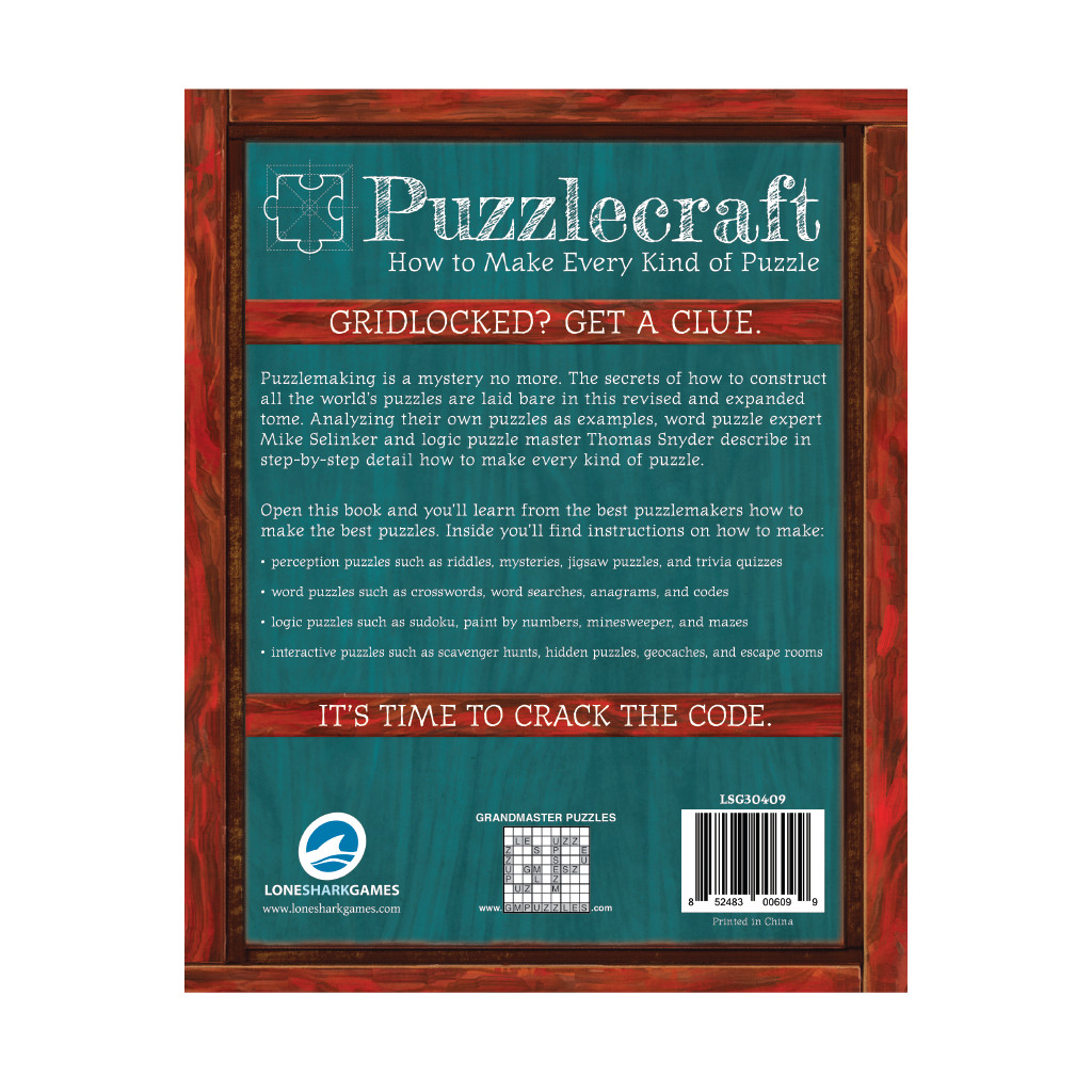 Puzzlecraft: How to Make Every Kind of Puzzle (Softcover)