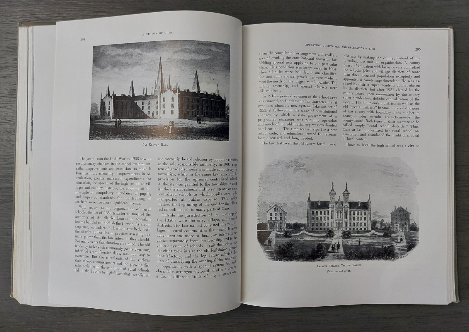Vintage 1961 „A History of Ohio“ Roseboom/Weisenburger Hardcover