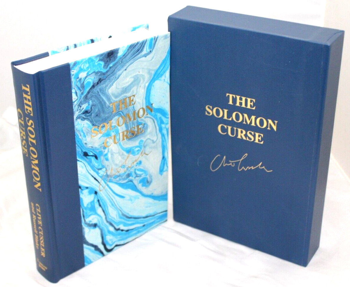 Clive CUSSLER – THE SOLOMON CURSE – Signed x2 NORWOOD NUMBERED EDITION SLIPCASE