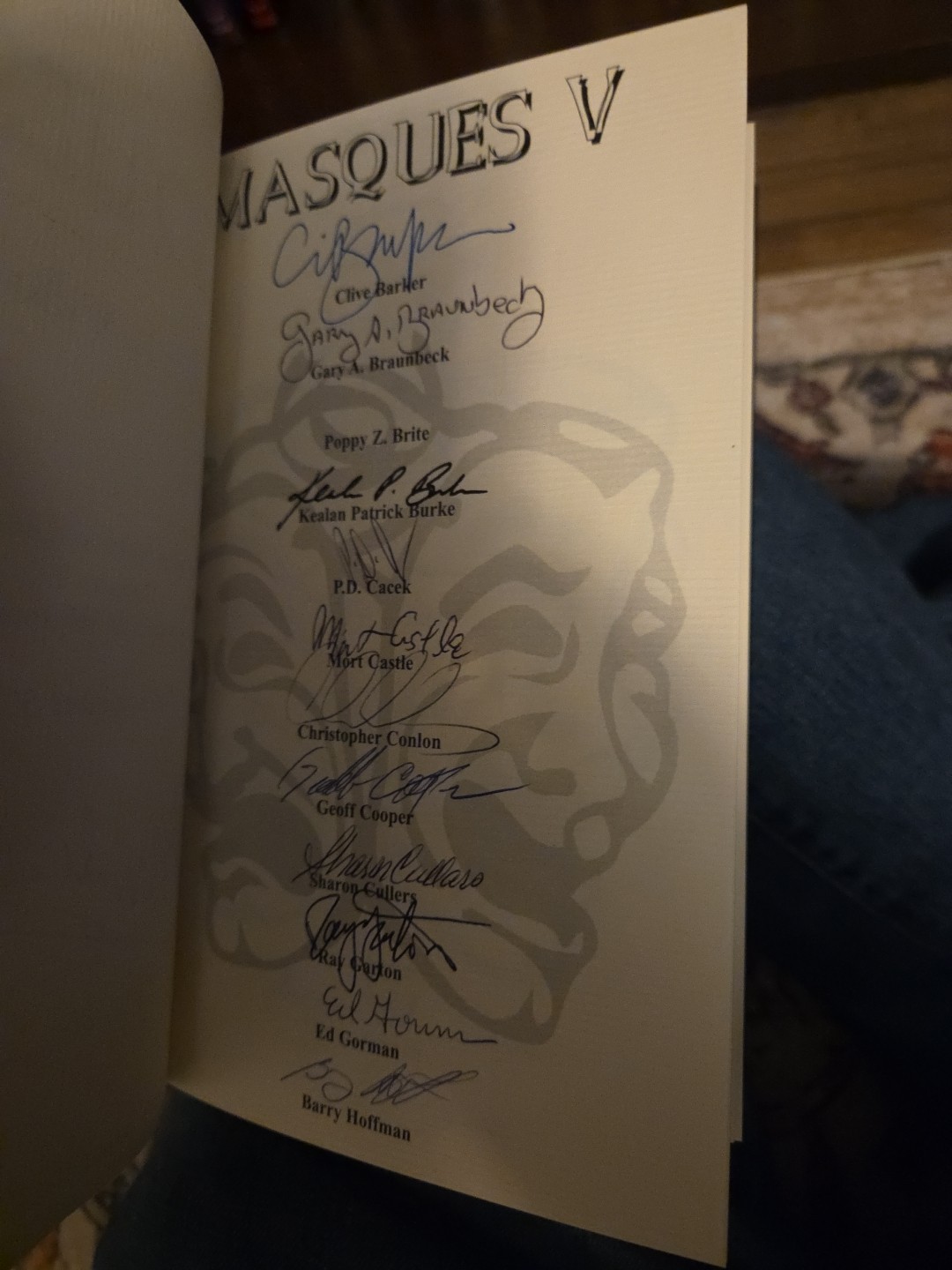 Masques V J N Williamson Gauntlet Press Signed #373 Slipcase