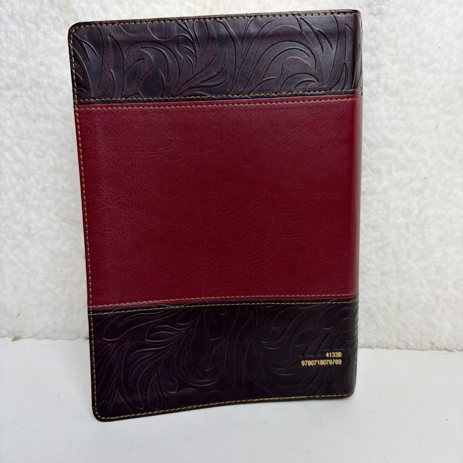 King James Study Bible Full-Color Edition by Thomas Nelson Burgundy Faux Leather