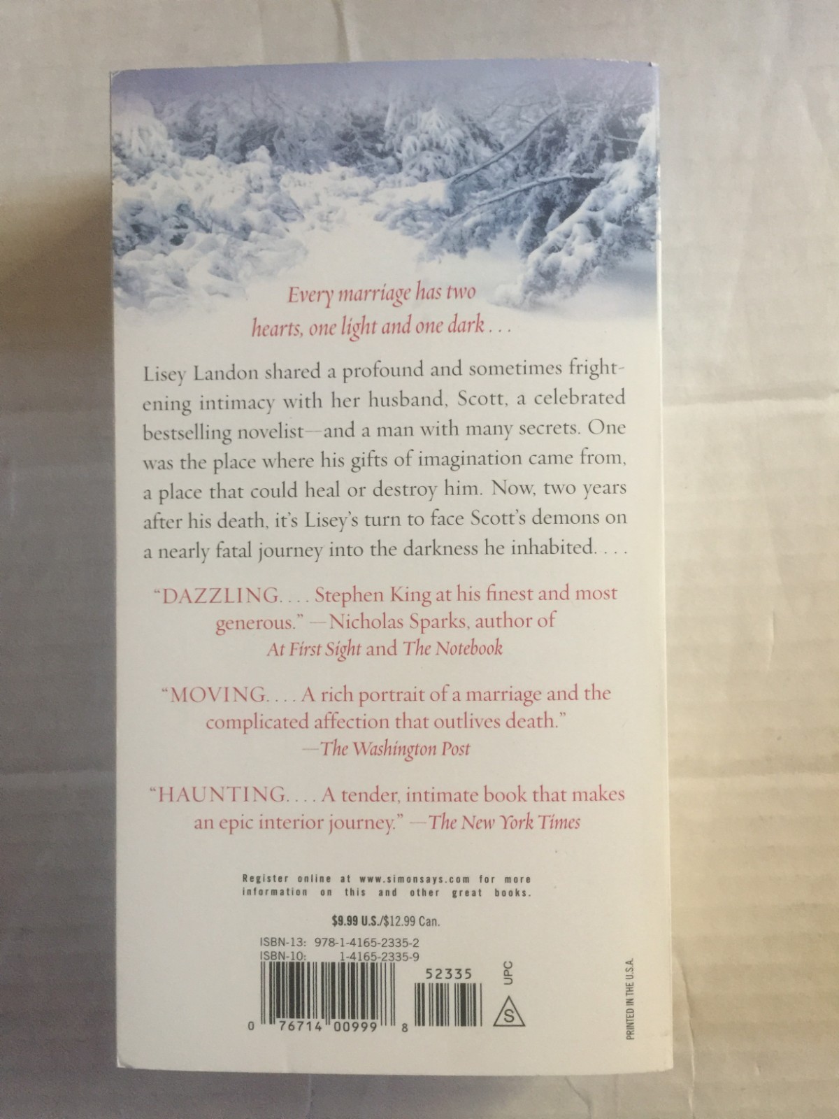 Lisey’s Story: A Novel – Us-Tall Rack Paperback By King, Stephen – New 2007
