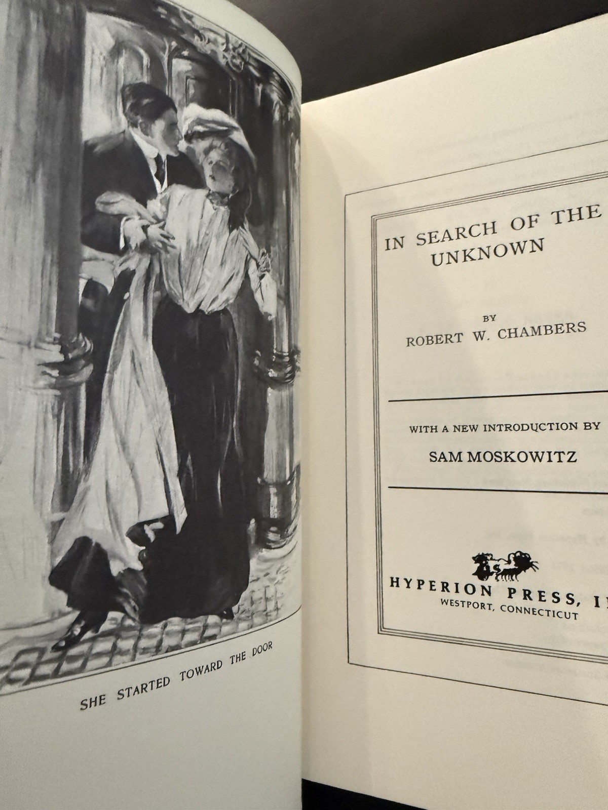 In Search of The Unknown by Robert W. Chambers Hyperion Reprint Ed 1974 VG