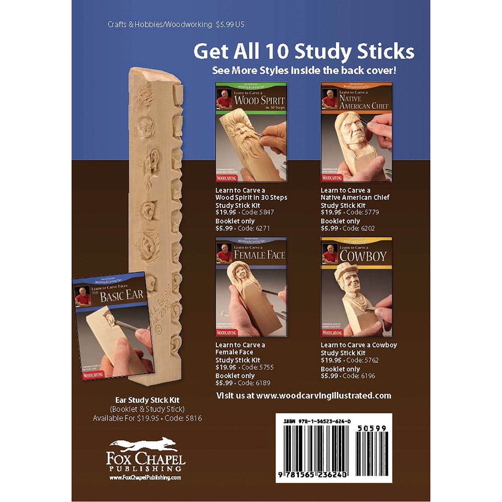 Learn to Carve Faces The Basic Ear – Study Stick