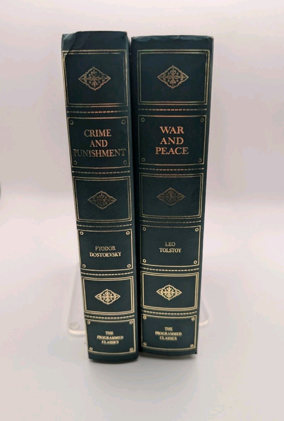 Crime & Punishment Fyodor Dostoevsky & War Peace Leo Tolstoy Programmed Classics