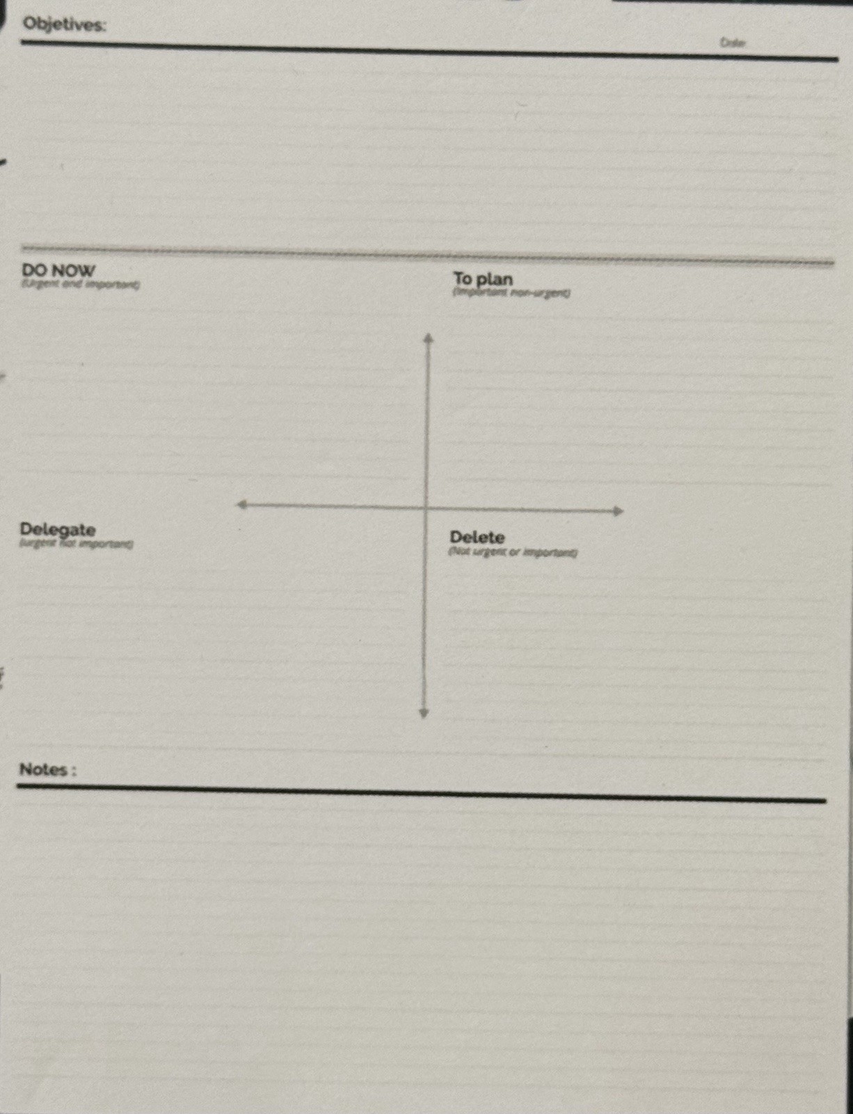 The Eisenhower Matrix: Time & Task Management Productivity Planner
