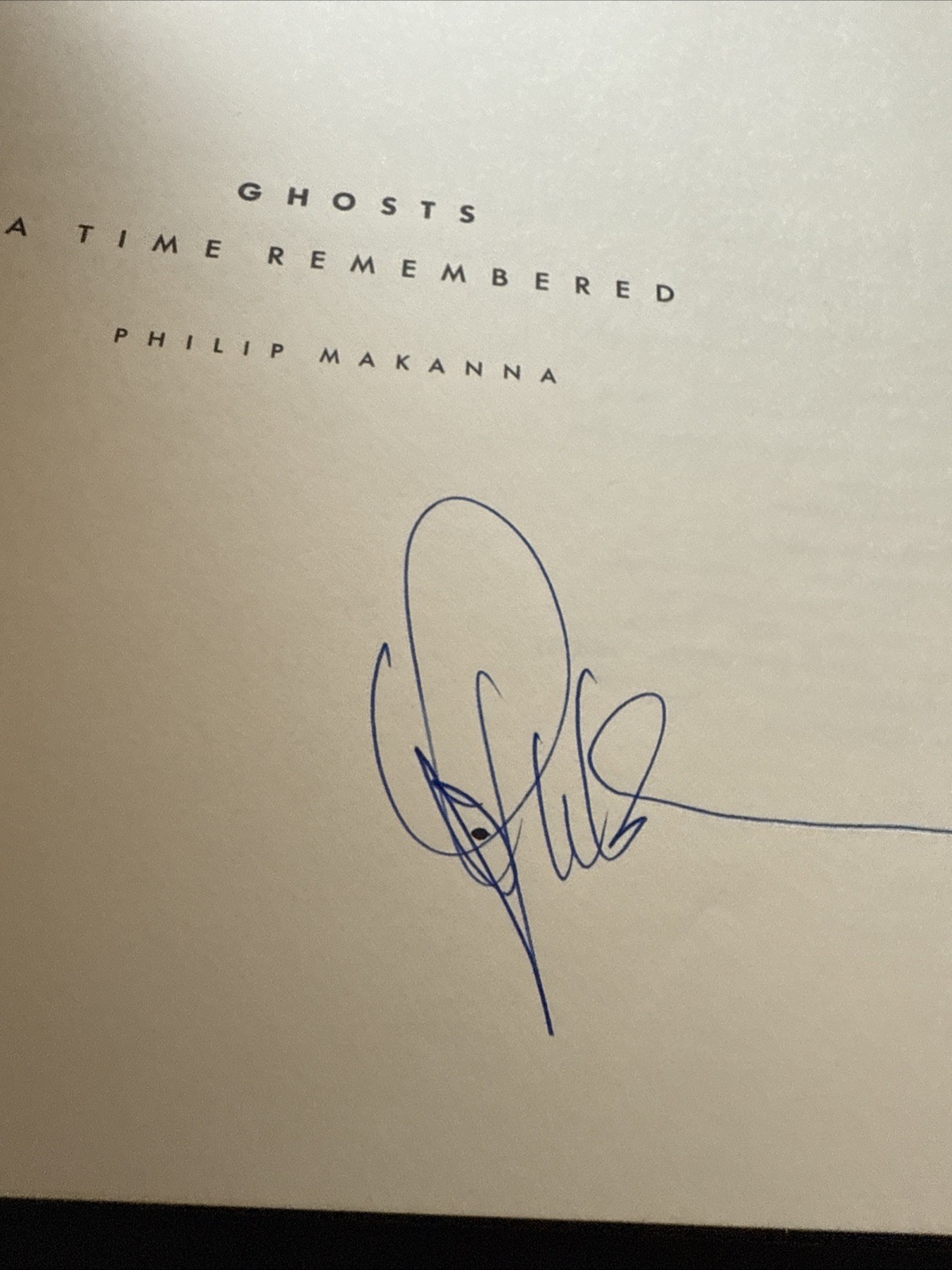 Ghosts By Philip Makanna 1979, Hardcover Dust Jacket Signed-WWII Aviation 1st.ed