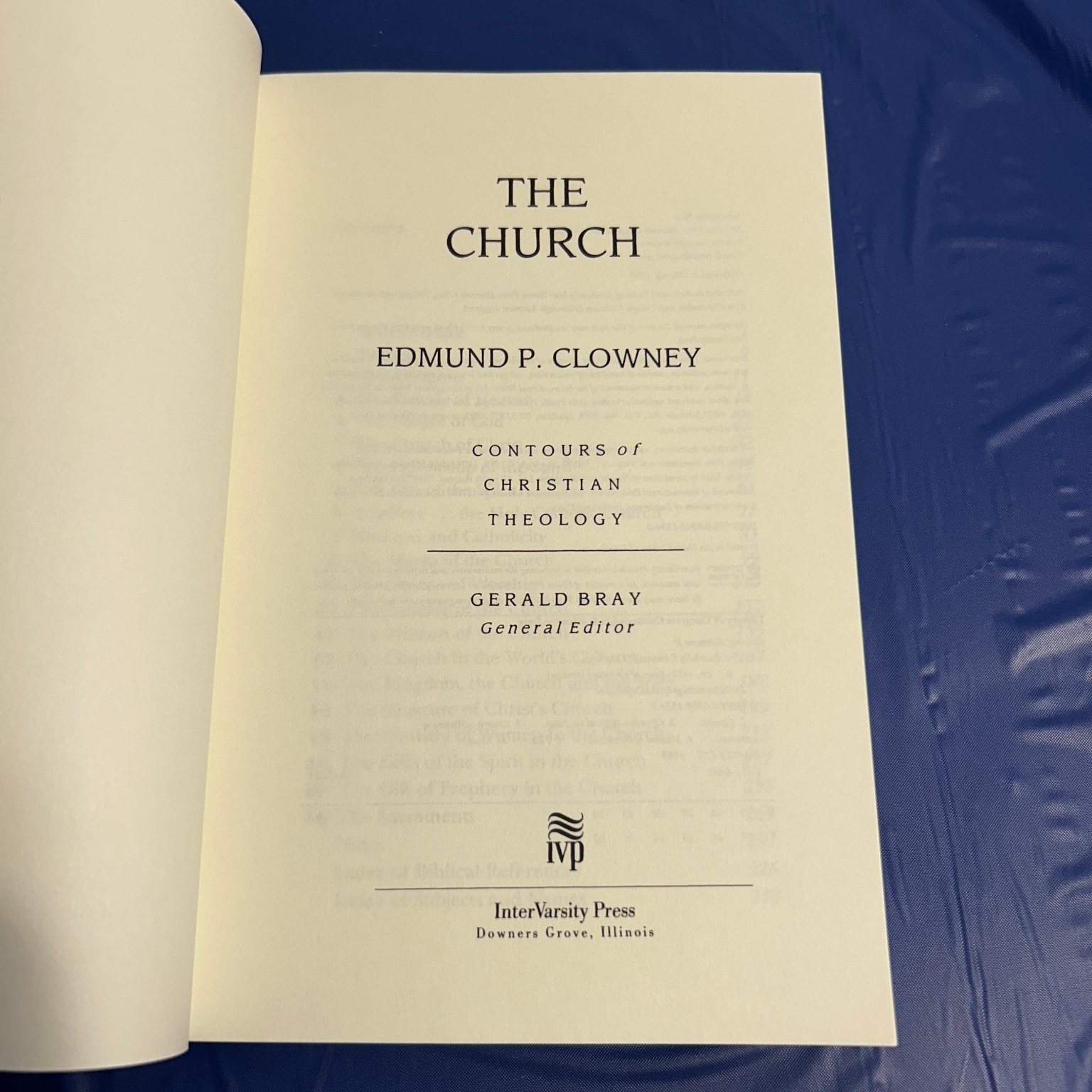 The Church by Edmund P. Clowney 1995 Christian Theology Intervarsity Press