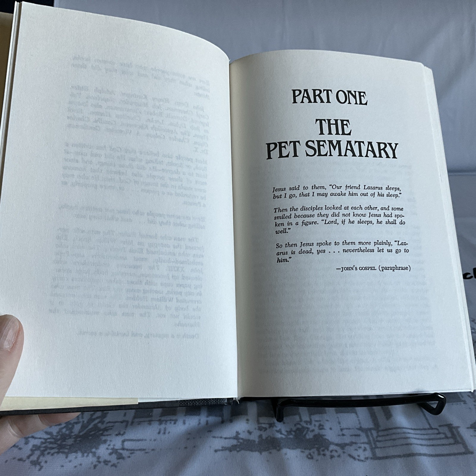 First Edition Book Club Edition 1983 “Pet Sematary” by Stephen King HC/DJ Clean