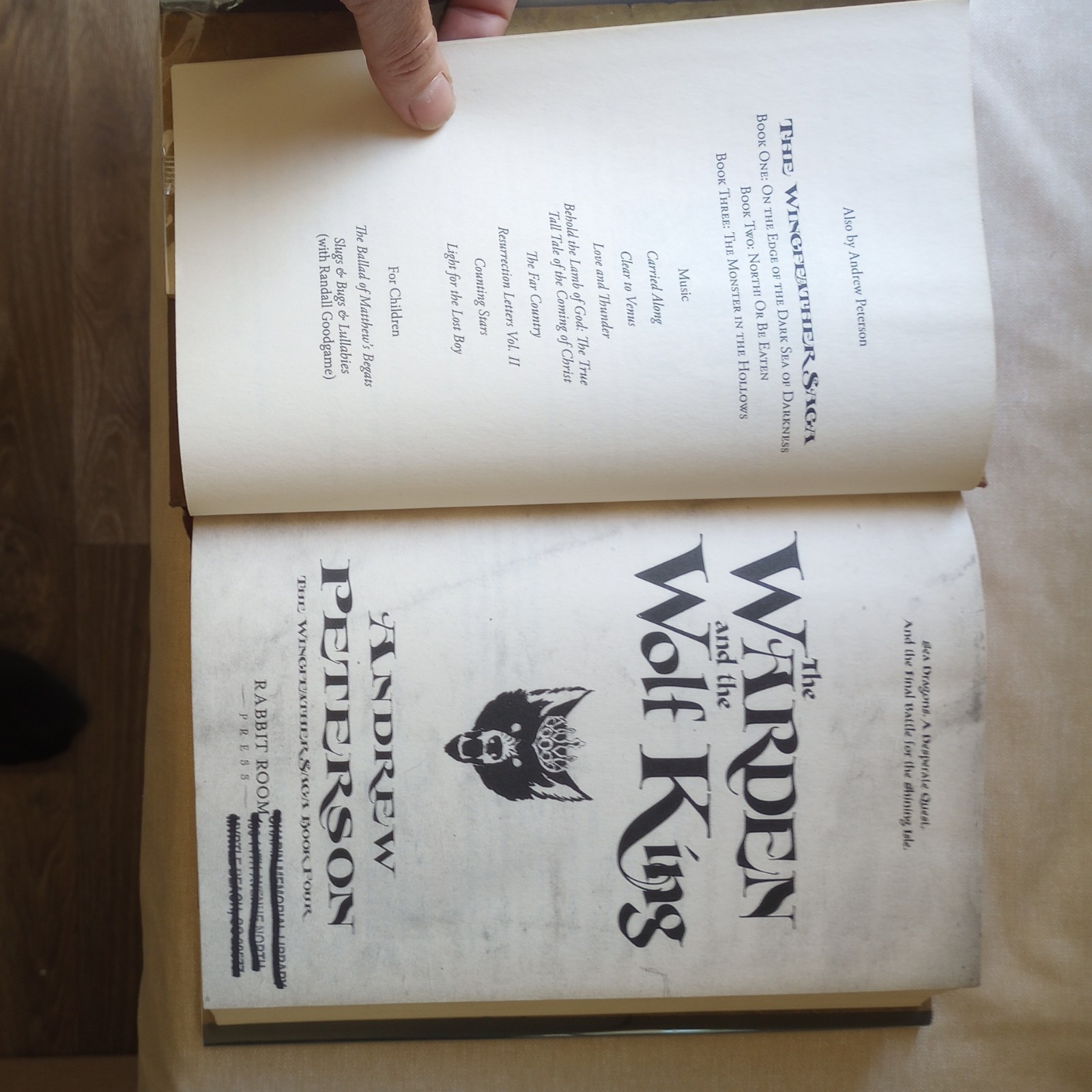 The Warden and the Wolf King – Hardcover, by Andrew Peterson +