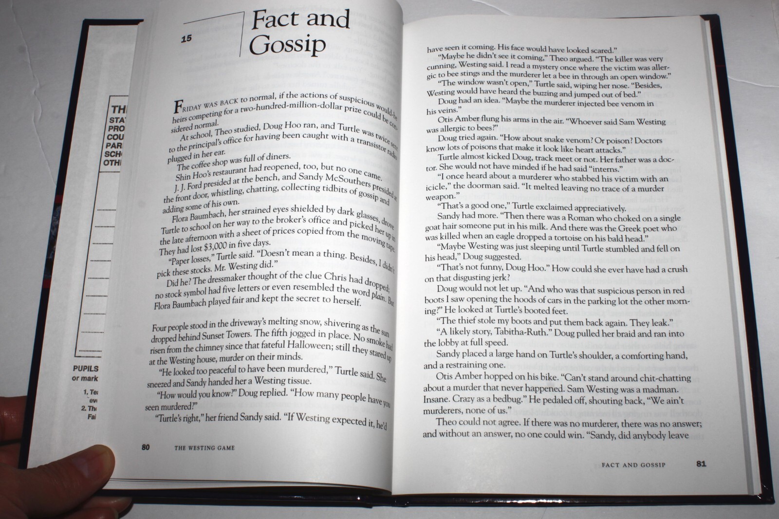 The Westing Game with Related Readings Glencoe Literature Library Hardcover 2002