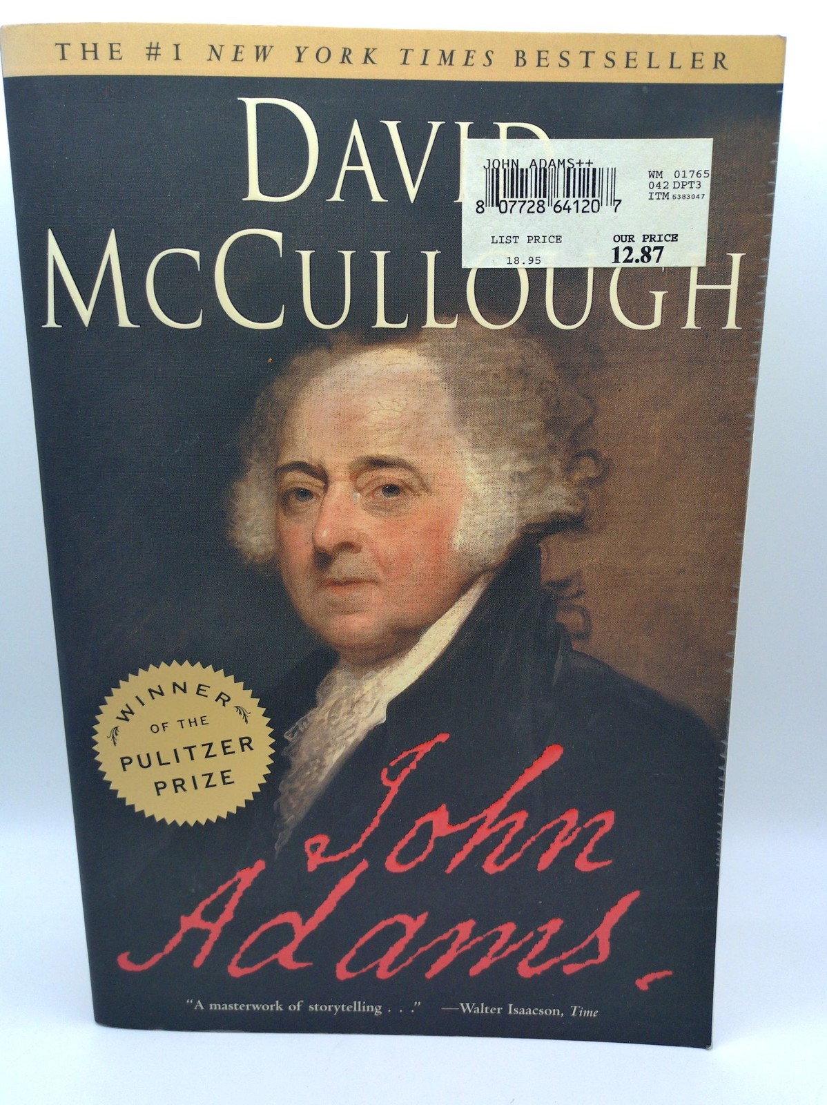 David McCullough John Adams Paperback Touchstone Biography 2002 Illustrated
